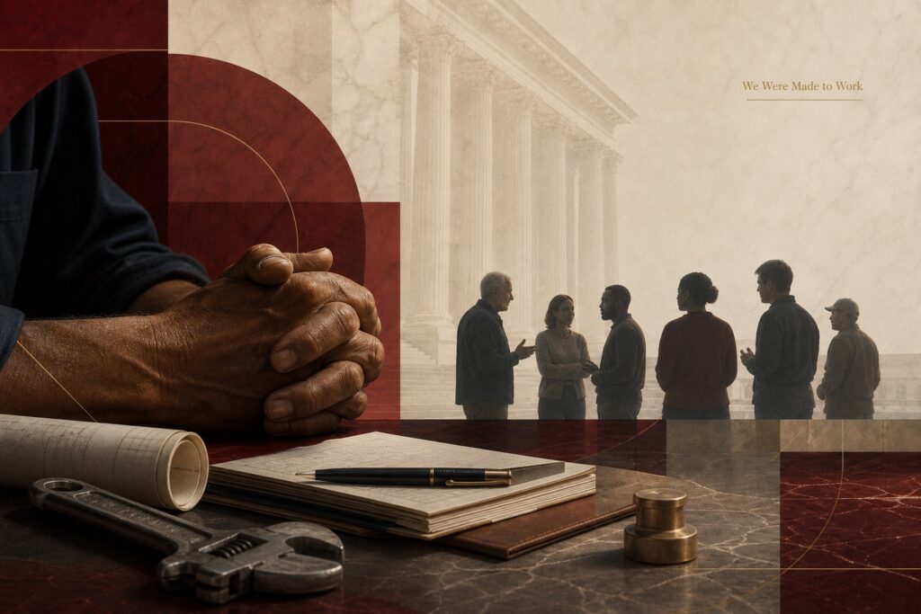 Featured image for NABA article on work, dignity, and social peace